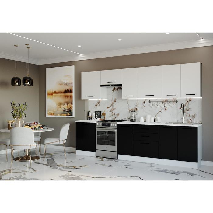 Кухня Графика 3032х600 Белый/ Мрамор Марквина белый/ Жемчуг,Чёрный
Кухня Графика 3032х600 Белый/ Мрамор Марквина белый/ Жемчуг,Чёрный