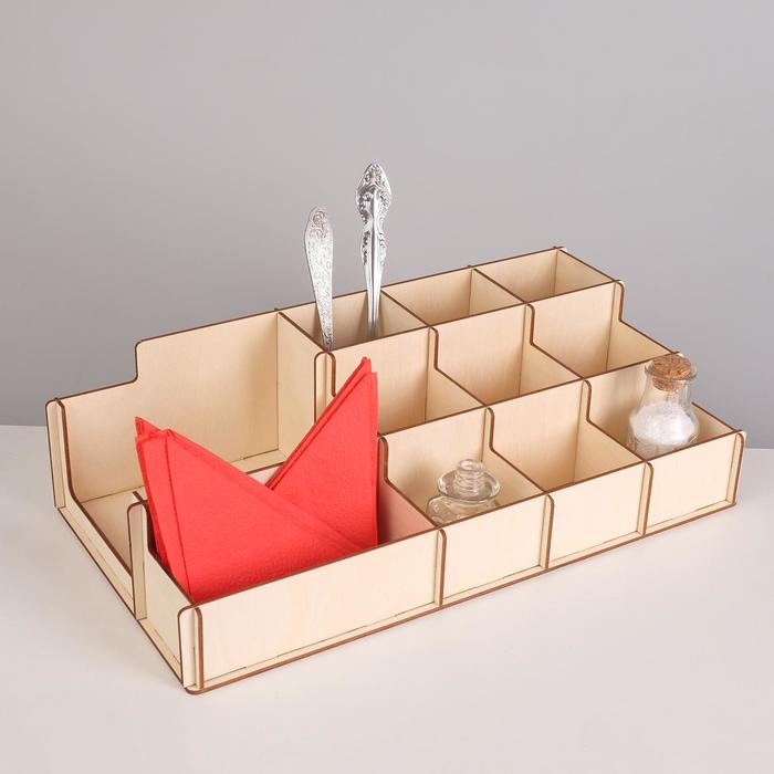 фото Органайзер для баров и кафе, 364*100*196, 11 ячеек, цвет бежевый