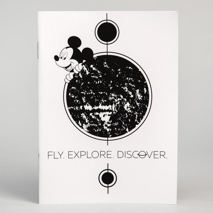 Блокнот А6 на скрепке, 32 листа в обложке софт-тач, "Космос", Микки Маус 
Блокнот А6 на скрепке, 32 листа в обложке софт-тач, "Космос", Микки Маус