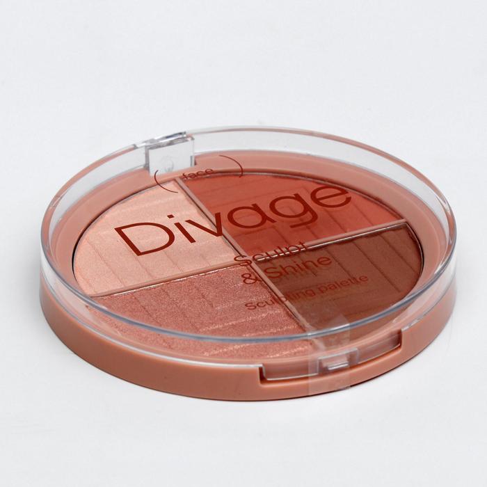 Палетка для лица Divage Sculpt Shine 4 в 1, cкульптурирующая, 12 г
Палетка для лица Divage Sculpt Shine 4 в 1, cкульптурирующая, 12 г