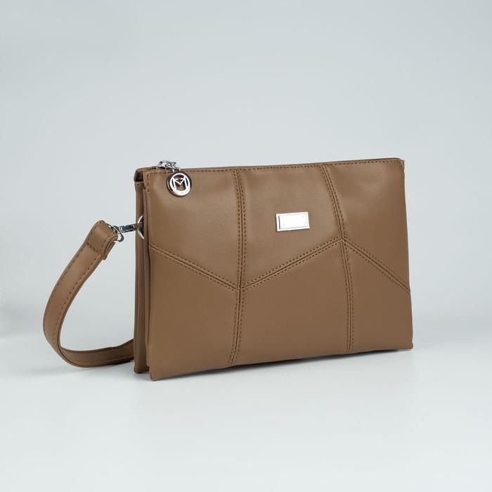 Сумка женская, 2 отдела на молнии, наружный карман, длинный ремень, цвет светло-коричневый
Сумка женская, 2 отдела на молнии, наружный карман, длинный ремень, цвет светло-коричневый