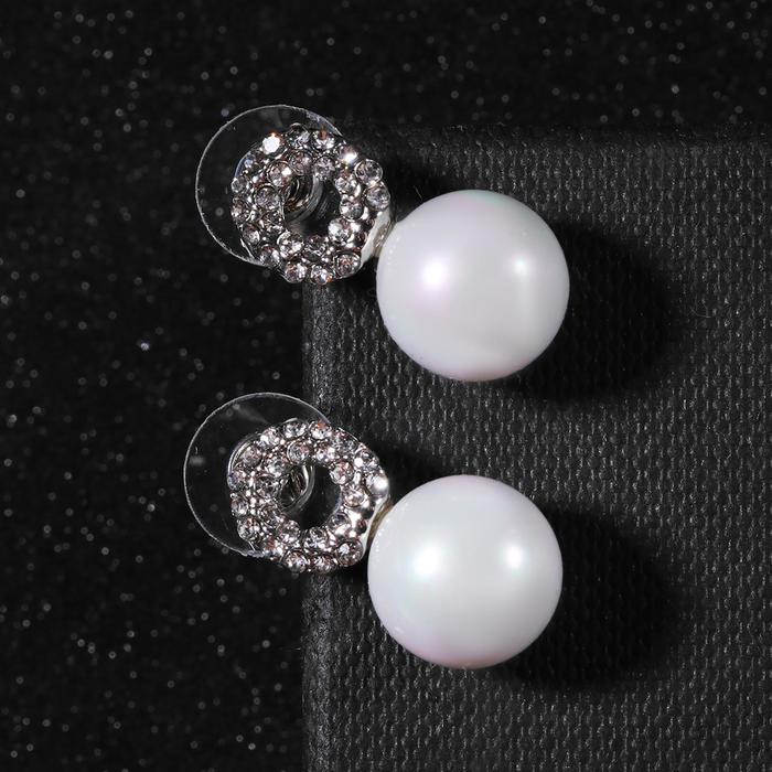 Серьги с жемчугом "Грейс" колесо, цвет белый в серебре
Серьги с жемчугом "Грейс" колесо, цвет белый в серебре