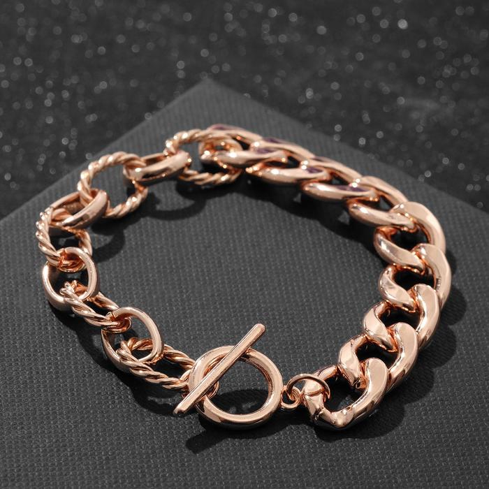 Браслет металл "Цепь" различие, цвет розового золота ,L=20,5см
Браслет металл "Цепь" различие, цвет розового золота ,L=20,5см