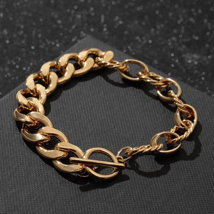 Браслет металл "Цепь" различие, цвет золото ,L=21см
Браслет металл "Цепь" различие, цвет золото ,L=21см