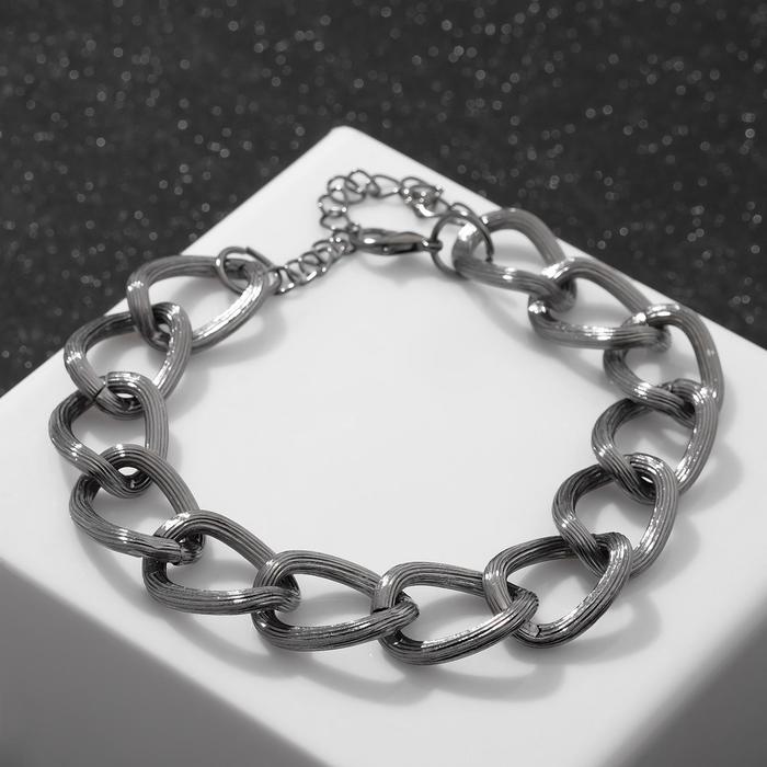 Браслет "Цепь" кости, цвет серый ,L=21см
Браслет "Цепь" кости, цвет серый ,L=21см