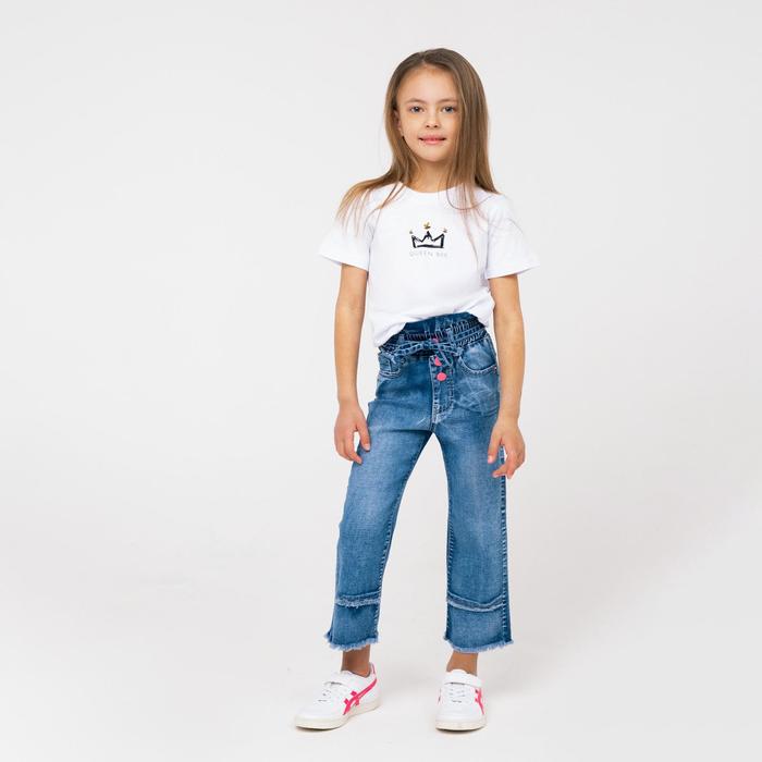 Джинсы для девочки, цвет синий, рост 110 см
Джинсы для девочки, цвет синий, рост 110 см