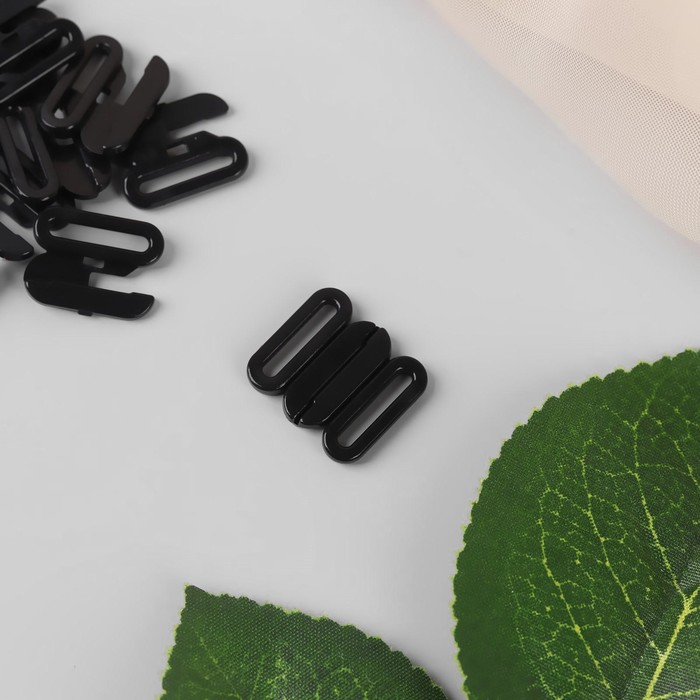 Застёжка для бюстгальтера, пластиковая, 12 мм, 10 шт, цвет чёрный
Застёжка для бюстгальтера, пластиковая, 12 мм, 10 шт, цвет чёрный