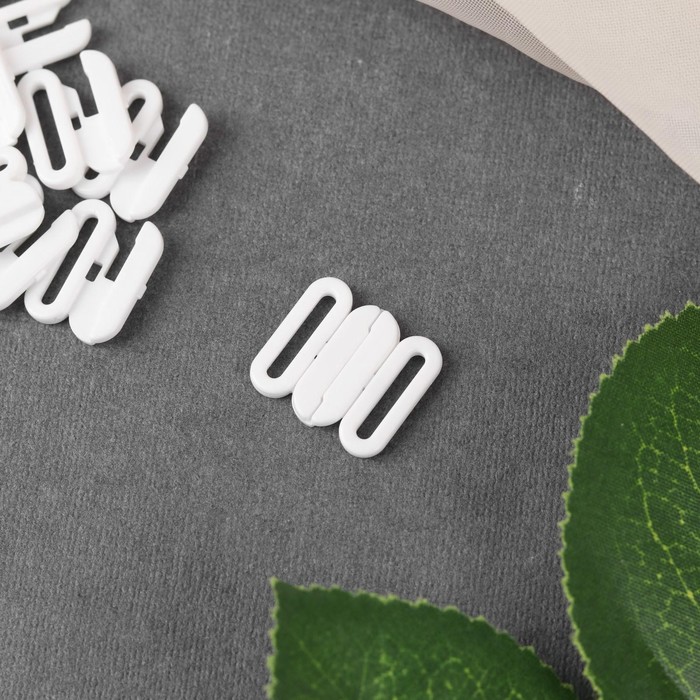 Застёжка для бюстгальтера, пластиковая, 12 мм, 10 шт, цвет белый
Застёжка для бюстгальтера, пластиковая, 12 мм, 10 шт, цвет белый