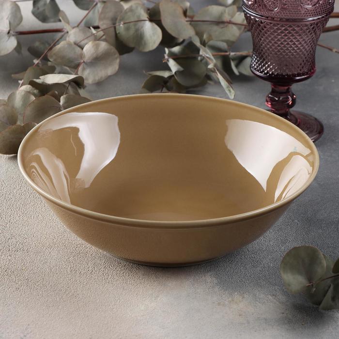 Салатник «Акварель», 1 л, цвет золотисто-коричневый
Салатник «Акварель», 1 л, цвет золотисто-коричневый