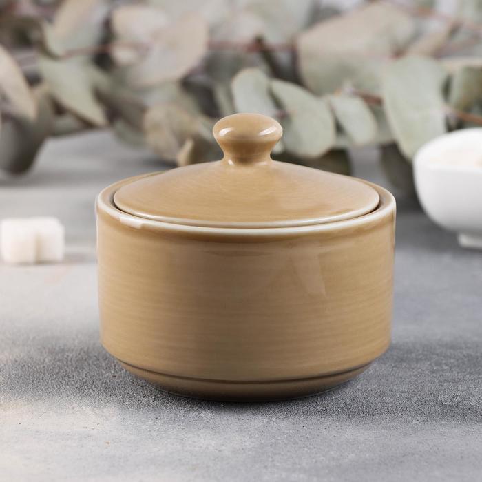 Сахарница «Акварель», 250 мл, цвет золотисто-коричневый 
Сахарница «Акварель», 250 мл, цвет золотисто-коричневый