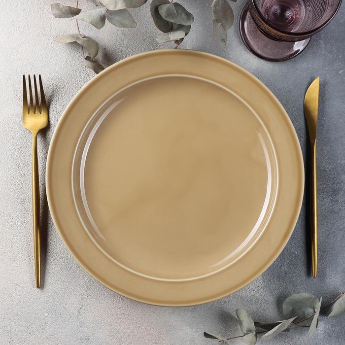 Тарелка мелкая «Акварель», d=26,5 см, цвет золотисто-коричневый
Тарелка мелкая «Акварель», d=26,5 см, цвет золотисто-коричневый