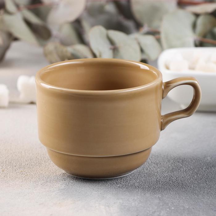 Чашка чайная «Акварель», 200 мл, цвет золотисто-коричневый
Чашка чайная «Акварель», 200 мл, цвет золотисто-коричневый