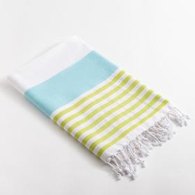 Полотенце Пештемаль Этель "Полоски" 90х180см, цв. голубой, 200 гр/м2, 100% хлопок 
Полотенце Пештемаль Этель "Полоски" 90х180см, цв. голубой, 200 гр/м2, 100% хлопок