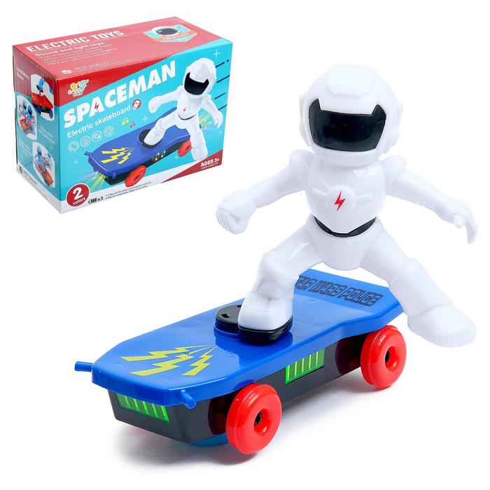 Робот «Скейтер», световые и звуковые эффекты, работает от батареек, МИКС
Робот «Скейтер», световые и звуковые эффекты, работает от батареек, МИКС