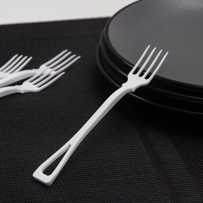 Вилка одноразовая, 14,5 см, цвет белый
Вилка одноразовая, 14,5 см, цвет белый