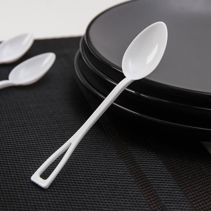 Ложка одноразовая чайная, 12,5 см, цвет белый
Ложка одноразовая чайная, 12,5 см, цвет белый