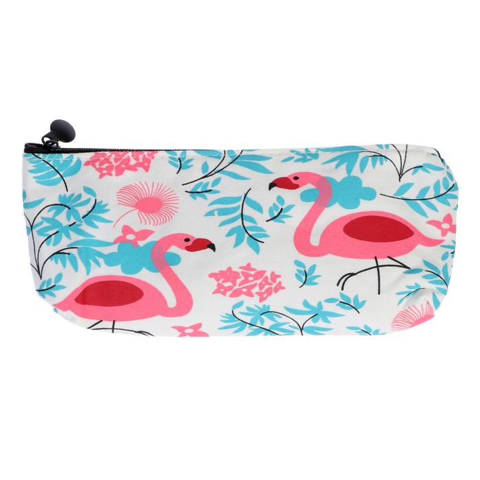 Пенал школьный "Фламинго" на молнии, белый/розовый
Пенал школьный "Фламинго" на молнии, белый/розовый