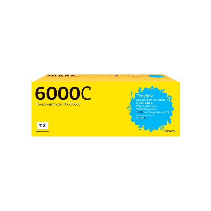 Лазерный картридж T2 TC-X6000C (106R01631/6000/6010/6015) для принтеров Xerox, голубой
Лазерный картридж T2 TC-X6000C (106R01631/6000/6010/6015) для принтеров Xerox, голубой