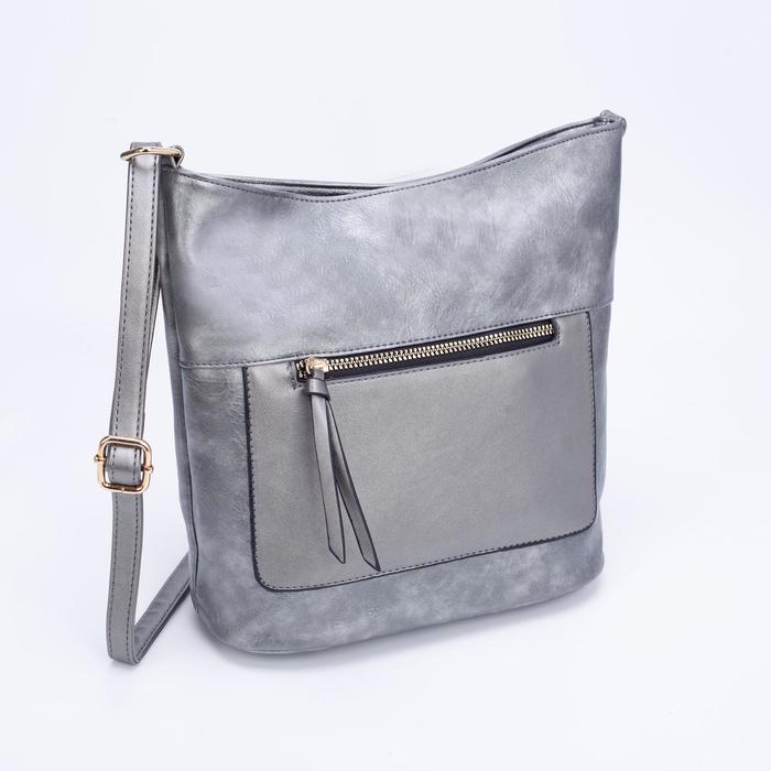 Сумка женская, отдел на молнии, 2 наружных кармана, цвет серебристый
Сумка женская, отдел на молнии, 2 наружных кармана, цвет серебристый