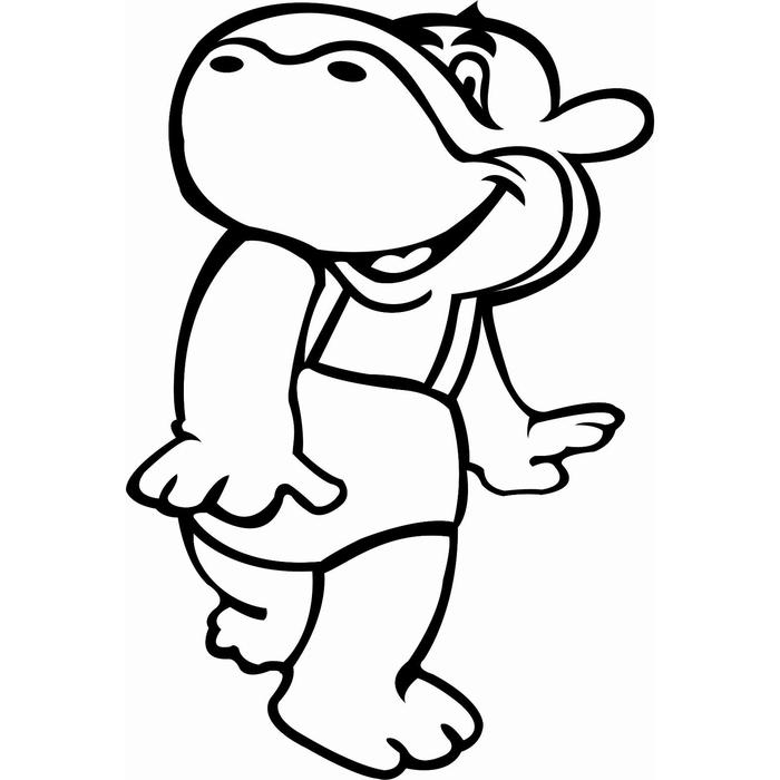 Трафарет "Бегемотик №2" A5
Трафарет "Бегемотик №2" A5