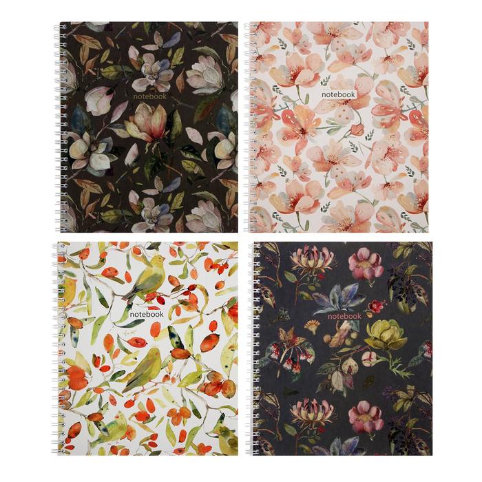 Тетрадь 96 листов в клетку на гребне "Акварельные принты", обложка мелованный картон, ламинация Soft-Touch, блок офсет, МИКС
Тетрадь 96 листов в клетку на гребне "Акварельные принты", обложка мелованный картон, ламинация Soft-Touch, блок офсет, МИКС