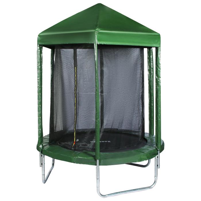 Батут ZABIAKA, d=183 см, с крышей, с сеткой высотой 170 см, цвет зелёный
Батут ZABIAKA, d=183 см, с крышей, с сеткой высотой 170 см, цвет зелёный