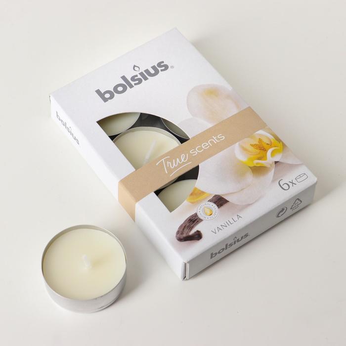 Набор чайных свечей ароматических bolsius "Ваниль", 6 шт, 4 часа
Набор чайных свечей ароматических bolsius "Ваниль", 6 шт, 4 часа