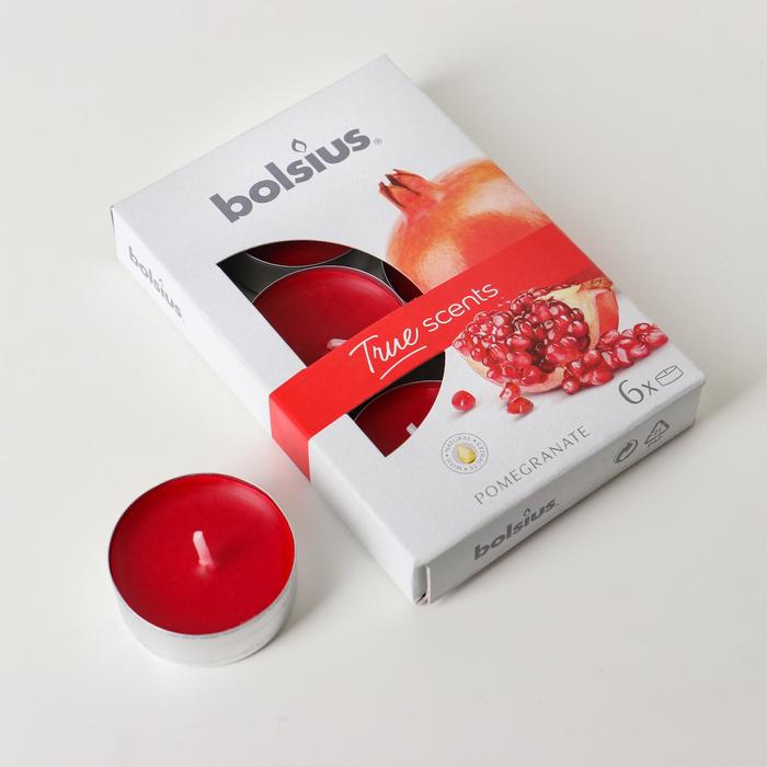 Набор чайных свечей ароматических bolsius "Гранат", 6 шт, 4 часа
Набор чайных свечей ароматических bolsius "Гранат", 6 шт, 4 часа
