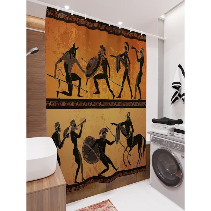 Штора для ванной «Греческая амфора», размер 180х200 см
Штора для ванной «Греческая амфора», размер 180х200 см