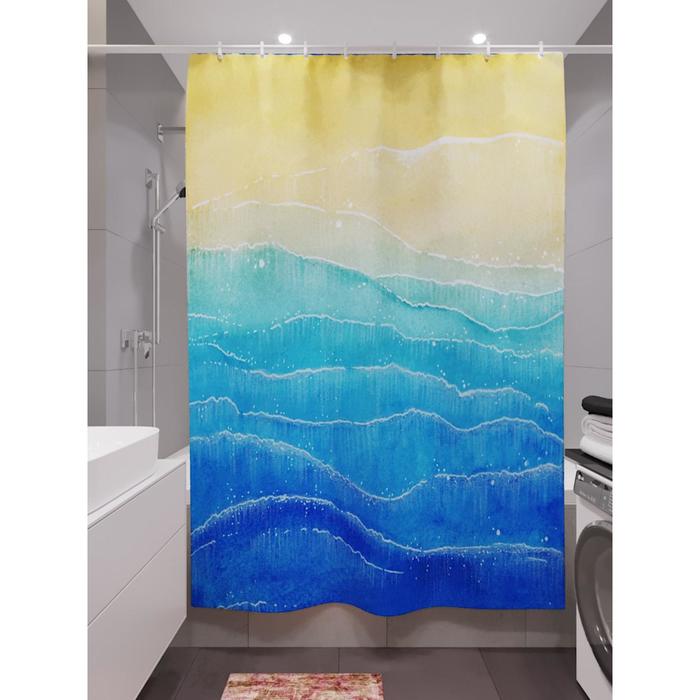 Штора для ванной «Пляж», размер 180х200 см
Штора для ванной «Пляж», размер 180х200 см