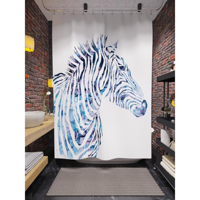 Штора для ванной «Силуэт зебры», размер 180х200 см
Штора для ванной «Силуэт зебры», размер 180х200 см
