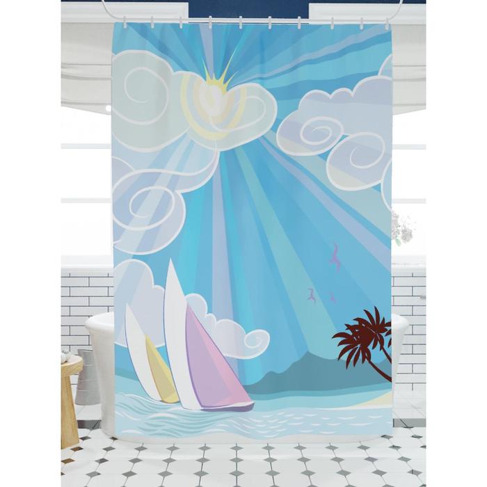 Штора для ванной «Солнечный пейзаж», размер 180х200 см
Штора для ванной «Солнечный пейзаж», размер 180х200 см