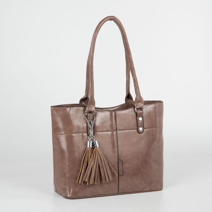 Сумка женская, отдел на молнии, наружный карман, цвет коричневый
Сумка женская, отдел на молнии, наружный карман, цвет коричневый