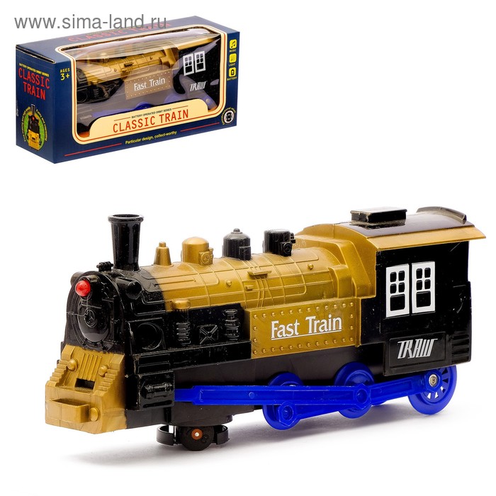 Паровоз «Экспресс», световые и звуковые эффекты, работает от батареек, цвета МИКС
Паровоз «Экспресс», световые и звуковые эффекты, работает от батареек, цвета МИКС