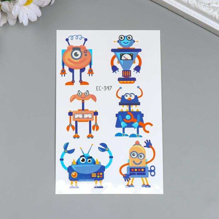 Татуировка на тело цветная "Роботы" МИКС 12х7,8 см
Татуировка на тело цветная "Роботы" МИКС 12х7,8 см