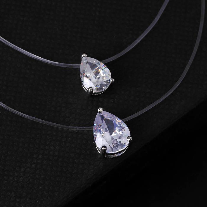 Кулон "На леске" двойные капли в огранке, цвет белый ,40см
Кулон "На леске" двойные капли в огранке, цвет белый ,40см