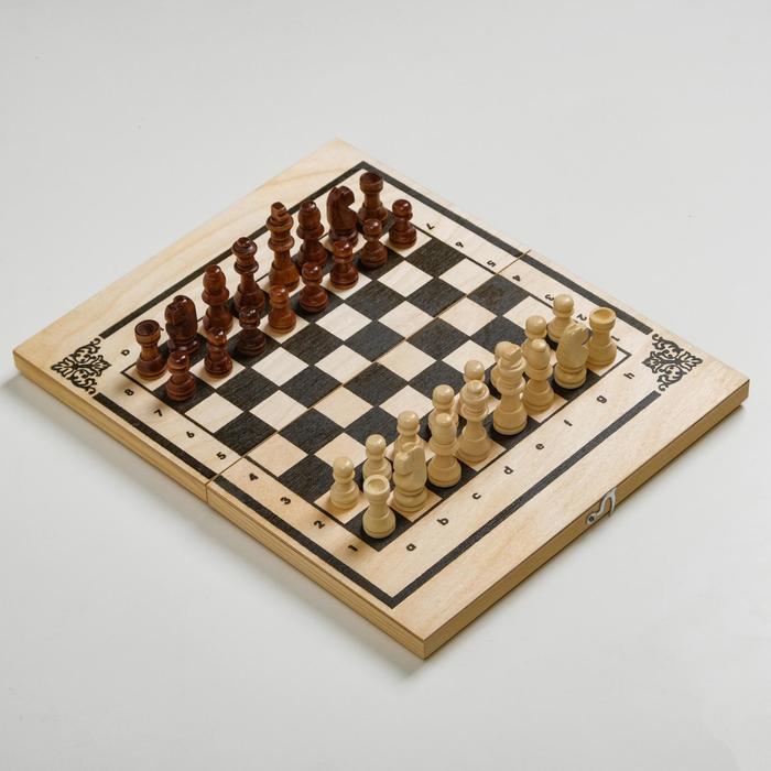 Шахматы походные, лакированные, 25.4 х 15.5 х 1.8 см
Шахматы походные, лакированные, 25.4 х 15.5 х 1.8 см