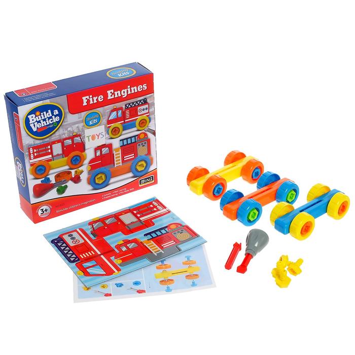 Конструктор винтовой «Пожарный транспорт», набор 3 штуки, 34 детали
Конструктор винтовой «Пожарный транспорт», набор 3 штуки, 34 детали