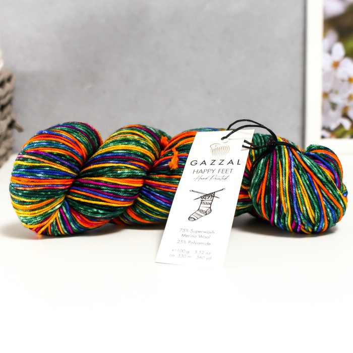 Пряжа "Happy feet" 75% меринос. шерсть, 25% полиамид 330м/100гр (3250)
Пряжа "Happy feet" 75% меринос. шерсть, 25% полиамид 330м/100гр (3250)