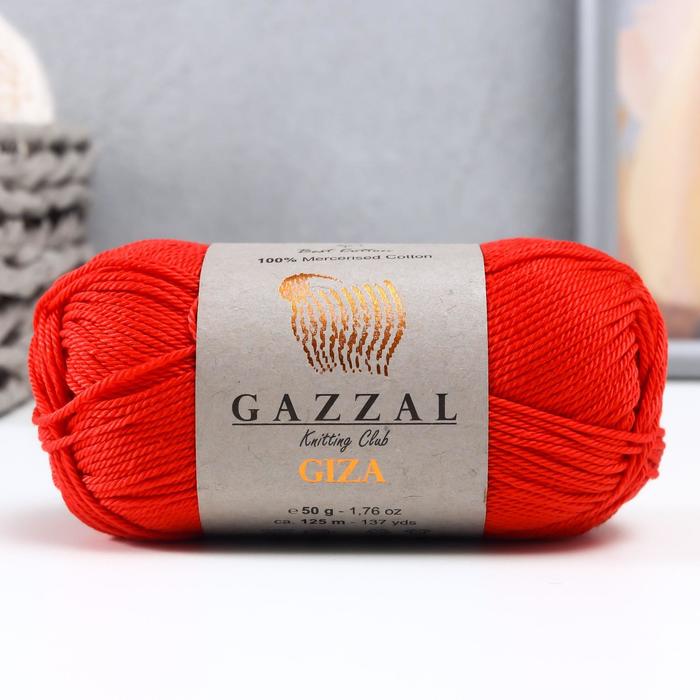 Пряжа "Giza" 100% мерсеризованный хлопок 125м/50гр (2466)
Пряжа "Giza" 100% мерсеризованный хлопок 125м/50гр (2466)