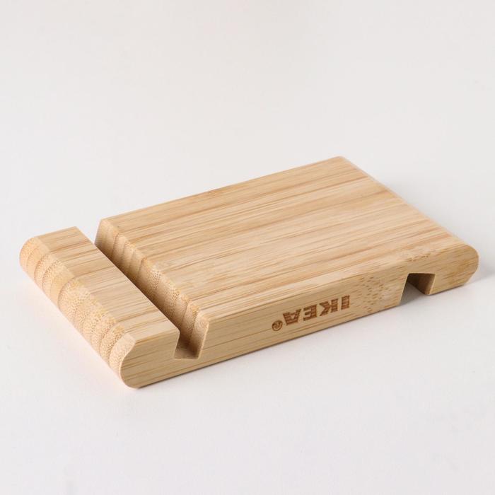 фото Подставка для смартфона/планшета деревянная "бергенес", бамбук ikea