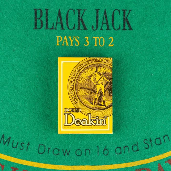 Карты игральные бумажные с пластиковым покрытием "Deakin", 54 шт, карта 8.6 х 5.6 см
Карты игральные бумажные с пластиковым покрытием "Deakin", 54 шт, карта 8.6 х 5.6 см