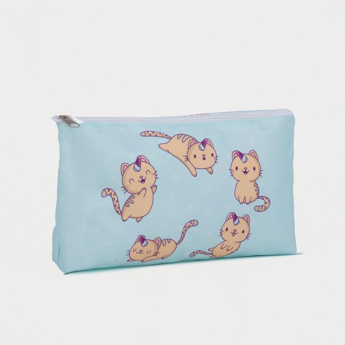 Косметичка на молнии, без подклада, цвет голубой
Косметичка на молнии, без подклада, цвет голубой