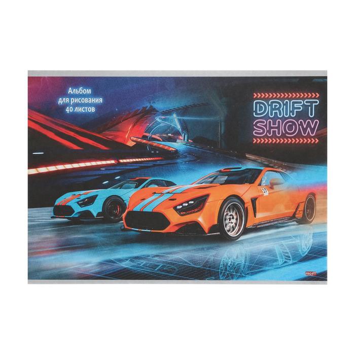 Альбом для рисования А4, 40 листов на скрепке "Дрифт-шоу", бумажная обложка, блок 100 г/м2
Альбом для рисования А4, 40 листов на скрепке "Дрифт-шоу", бумажная обложка, блок 100 г/м2
