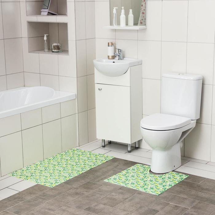 Набор ковриков для ванны и туалета Вилина, 2 шт: 50×52, 50×85 см
Набор ковриков для ванны и туалета Вилина, 2 шт: 50×52, 50×85 см