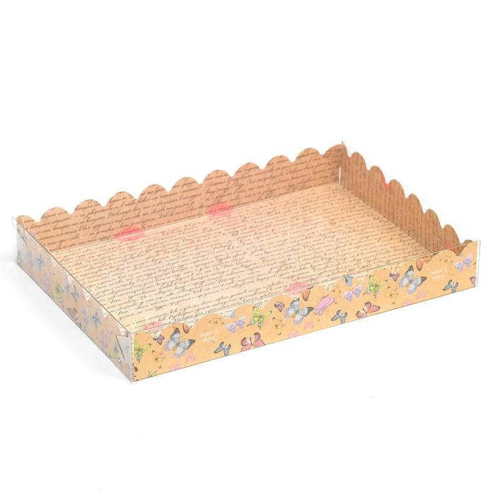 Коробочка для печенья с PVC крышкой "Послание", 22 х 15 х 3 см
Коробочка для печенья с PVC крышкой "Послание", 22 х 15 х 3 см