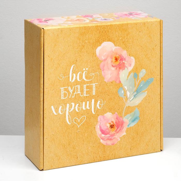 Подарочная коробка "С цветами", крафт, 28,5 х 9,5 х 29,5 см
Подарочная коробка "С цветами", крафт, 28,5 х 9,5 х 29,5 см