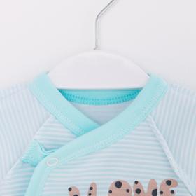 Распашонка с закрытыми ручками «Печенье», цвет голубой/белый, рост 56 см
Распашонка с закрытыми ручками «Печенье», цвет голубой/белый, рост 56 см