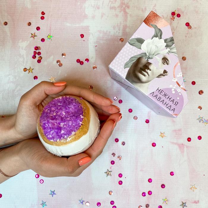 Бомбочка для ванн с кристаллами «Ты прекрасна!» 300г, лаванда
Бомбочка для ванн с кристаллами «Ты прекрасна!» 300г, лаванда