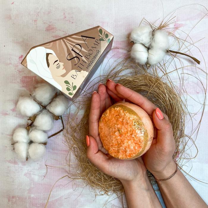 Релаксирующая бомбочка с солью Girl SPA, с медовым ароматом, 300 г
Релаксирующая бомбочка с солью Girl SPA, с медовым ароматом, 300 г